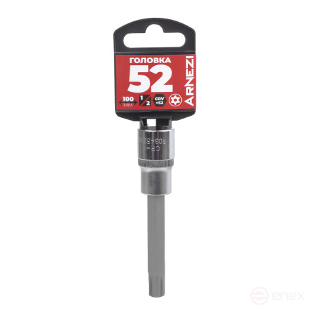 Головка 1/2" со вставкой TORX Security T52 L=100, на холдере Arnezi R0345352