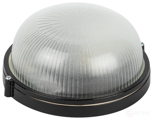 Светильник ЭРА НБП 03-60-001 Акватермо алюминий/стекло IP54 E27 max 60Вт D176 круг черный