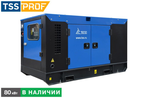 Diesel generator TSS AD-80C-T400-1RKM7 in a noise-proof casing