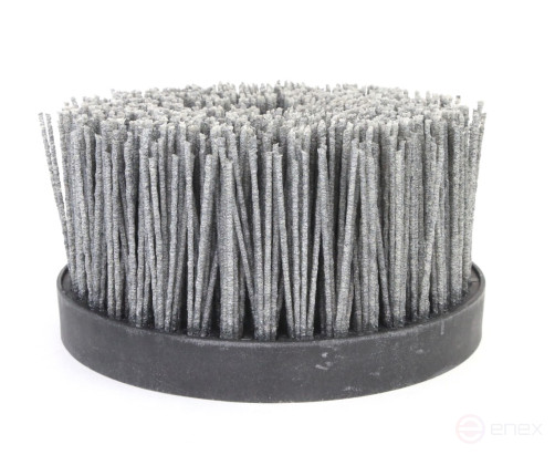Щетка чашечная Д140*M14, ворс полимер-абразив P80 по дереву для УПМ УШМ (болгарка) (3-103)