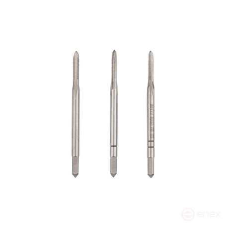 Комплект ручных метчиков NORGAU Industrial M2, HSS, 3 предмета