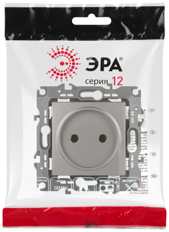 Розетка ЭРА Серия 12 12-2105-16 2P 16А-250В титан