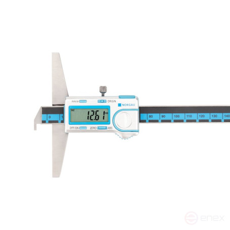 Штангенглубиномер NORGAU Industrial цифровой специальный 0-200 мм, NDD-H