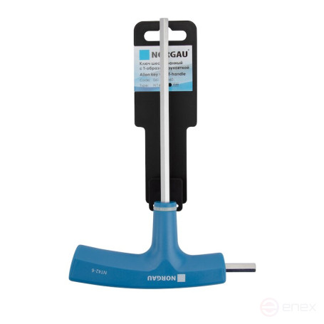 Ключ шестигранный NORGAU Industrial с Т-образной рукояткой 6 мм, NT42-6, SNCMV