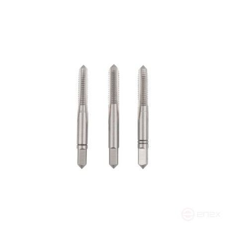 Комплект ручных метчиков NORGAU Industrial M6, HSS-E, 3 предмета