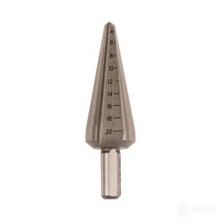 Set of conical drills NORGAU industrial for metal 3-30.5 mm, HSS-E, 3 pieces