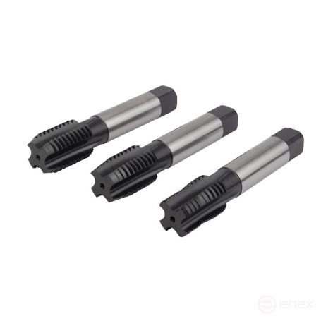 Комплект ручных метчиков NORGAU Industrial M24, HSS-Е/VAP, DIN 352, 3 предмета