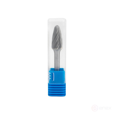 Борфреза твердосплавная NORGAU Industrial параболическая 12 мм, R3, форма E, ALU