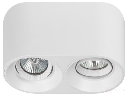 Светильник накладной ЭРА OL25-2 WH под лампу MR16 GU5.3 поворотный белый