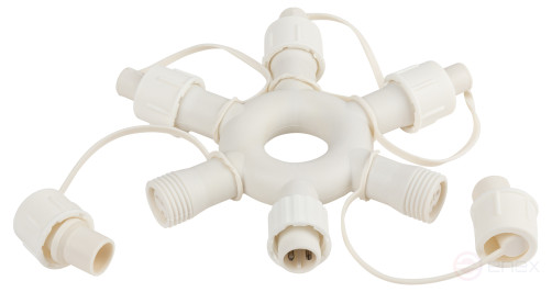 ERA ERAPS-OR2 Circular Splitter for Garlands 6 Sockets IP44 PVC 24 V