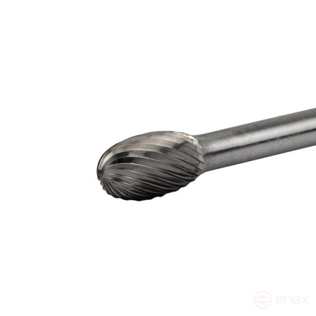 Борфреза твердосплавная NORGAU Industrial овальная 10 мм, форма E, SCM