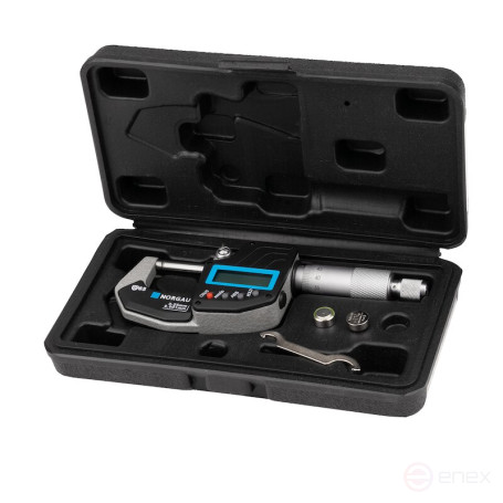 Микрометр цифровой NORGAU Industrial 0-25 мм, NMD-2565D