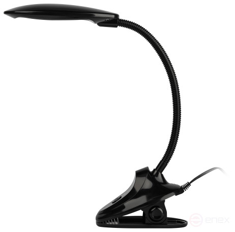 Настольный светильник ЭРА NLED-478-8W-BK светодиодный на прищепке черный