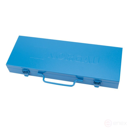 Set of hexagon socket heads NORGAU Industrial with 1/4" accessories, 35 pieces, N2035-S414 in a metal box