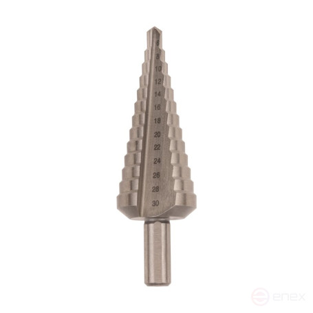 Набор ступенчатых сверл NORGAU industrial по металлу 4-30 мм, HSS-E, 3 предмета