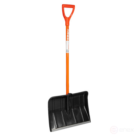 Лопата для очистки снега 490х370х1390 металлический черенок Arnezi R9190222