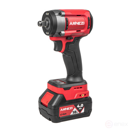 Гайковерт ударный аккумуляторный бесщеточный 1/2" 680Nm 18V 4.0Ah R9000004 ARNEZI R9000004