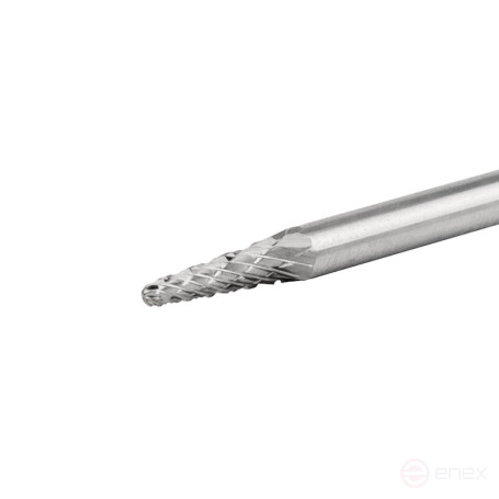 Борфреза твердосплавная NORGAU Industrial коническая 3 мм, 8°, форма L, DCM