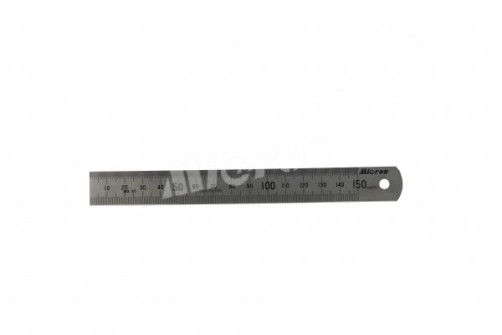 Measuring ruler 150x19mm metal with pov. MIC