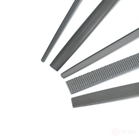 Набор напильников NORGAU Industrial 200 мм, 5 предметов