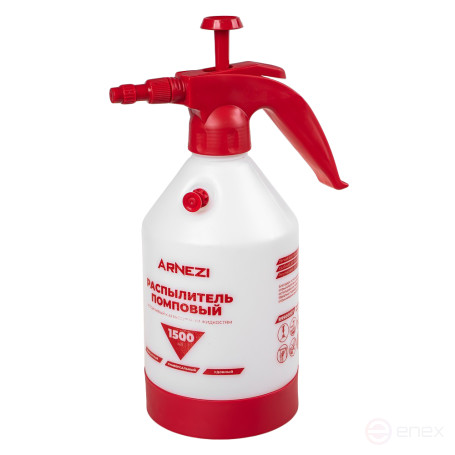 Распылитель (опрыскиватель) помповый 1,5л устойчивый к агрессивным жидкостям ARNEZI R9900007