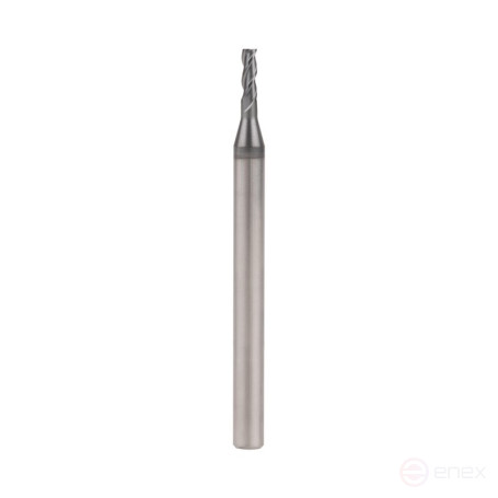 Universal end milling cutter NORGAU Industrial for metal 2 mm, Z3, VHM/AlCrSiN