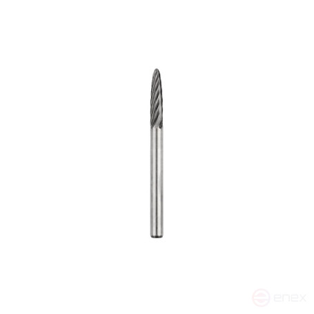 Борфреза твердосплавная NORGAU Industrial параболическая 3 мм, R0.75, форма F, SCM