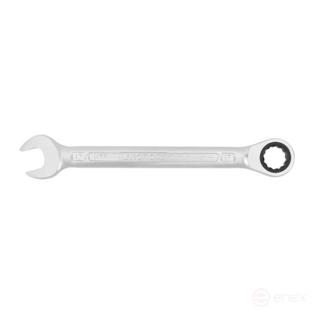 Ключ гаечный комбинированный NORGAU Industrial с трещоткой 17 мм, N7R-17