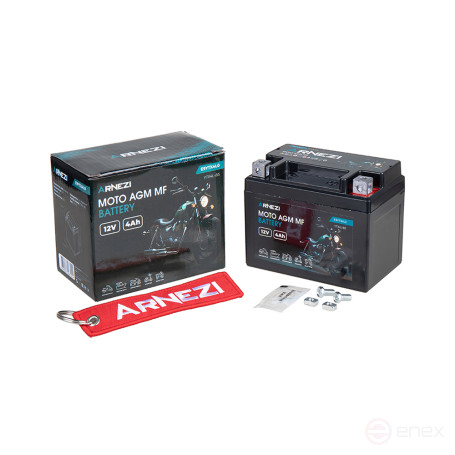 Аккумулятор ARNEZI мото AGM 4 А/ч обратный R+ 114x71x85 EN 50 А