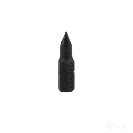 Вставка отверточная крестовая NORGAU Industrial PH1, 25 мм, хвостовик шестигранный 1/4", N690-РН1
