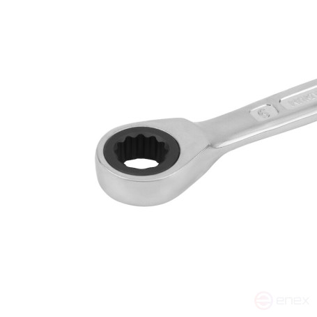 Ключ гаечный комбинированный NORGAU Industrial с трещоткой 9 мм, N7R-9