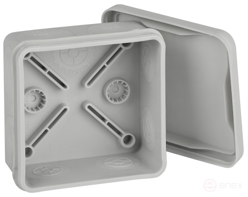 Soldering box ERA KOR-80-80-40- 9g-2MP Two-component HF UV resistant 80x80x40mm grey Direct mounting IP67