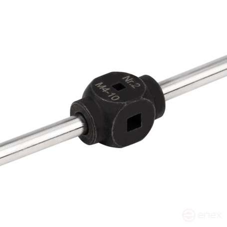 Вороток NORGAU Industrial со сферической головкой №2, М4-М10, 240 мм