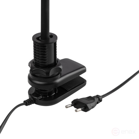 Настольный светильник ЭРА NLED-509-8W-BK светодиодный на струбцине черный