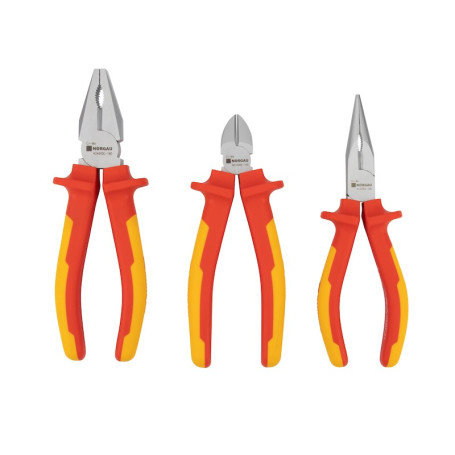 Набор диэлектрического губцевого инструмента NORGAU Industrial NPS-246VDE, 3 предмета