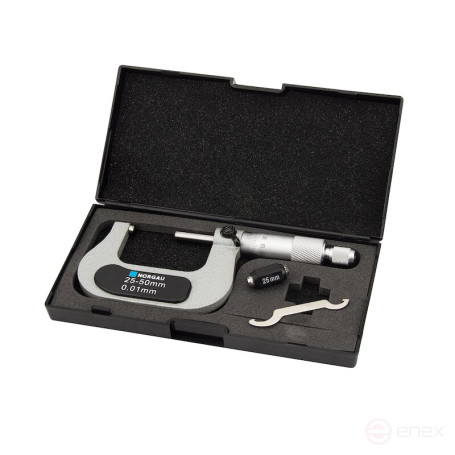 Микрометр гладкий NORGAU Industrial 25-50 мм, NM-50