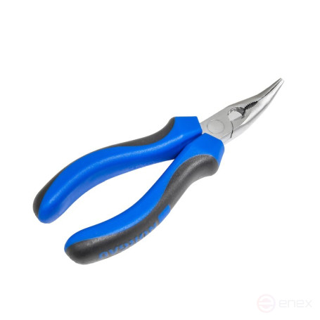 Длинногубцы NORGAU Industrial изогнутые на 45°, 160 мм, N133A-160