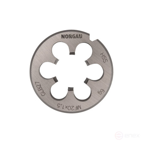 Плашка NORGAU Industrial по металлу MF20x1.5 мм, HSS