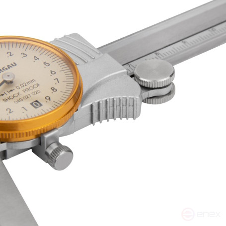 Штангенциркуль NORGAU Industrial с круговой шкалой 0-200 мм, NCR-2002