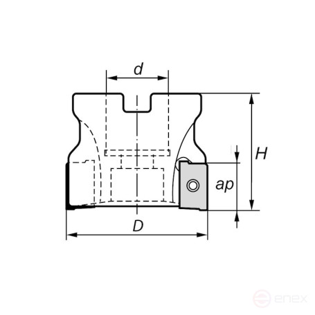 Фреза торцевая со сменными пластинами NORGAU Industrial N203.D50.22.Z7.11