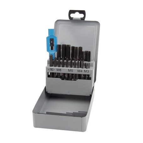 Набор ручных метчиков NORGAU Industrial M3-М12, HSS-E/VAP, 22 предмета