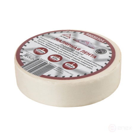 Скотч малярный 30мм x 50м толщина 130мкм на бумажной основе ARNEZI R8030304