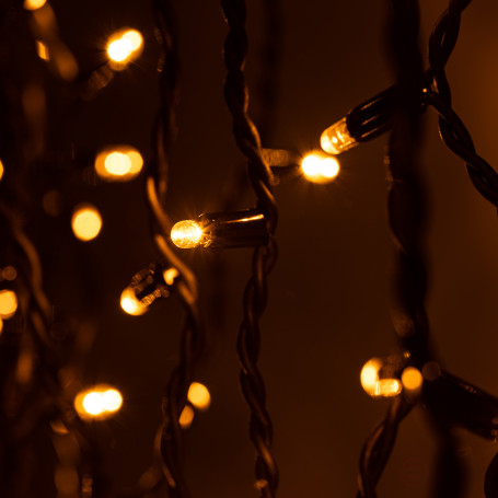 Garland ERA ERAPS-BZ1 LED Christmas Fringe 2*0.7m Yellow 100 LED IP65 220V