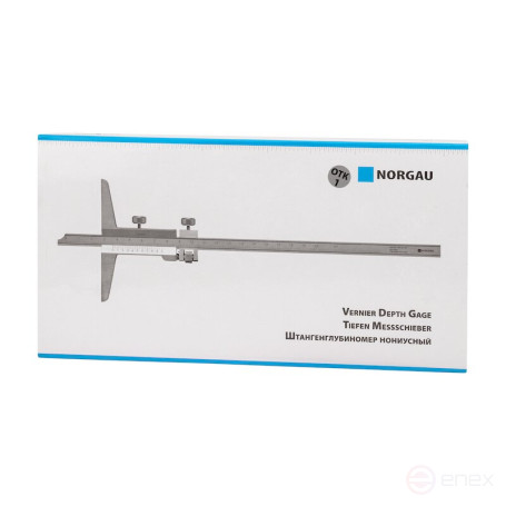 Штангенглубиномер NORGAU Industrial нониусный 0-200 мм, NDV-H