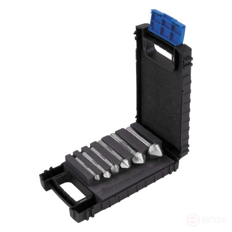 Set of countersinks NORGAU Industrial for metal 6.3-20.5 mm, 90°, Z3, HSS-E, form C, 6 pieces