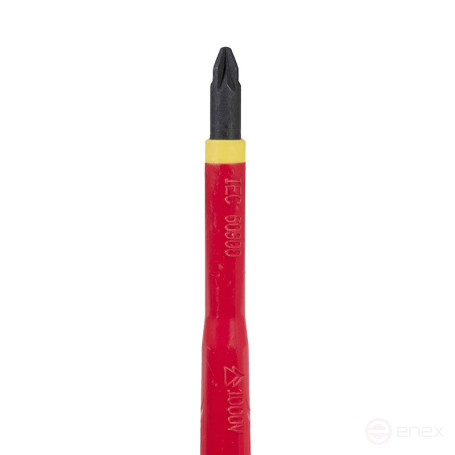 Отвертка диэлектрическая крестовая NORGAU Industrial PZ2x100 мм, тип N171