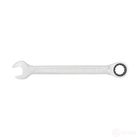 Ключ гаечный комбинированный NORGAU Industrial с трещоткой 19 мм, N7R-19