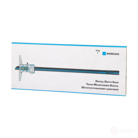 Штангенглубиномер NORGAU Industrial цифровой специальный 0-300 мм, NDD-H
