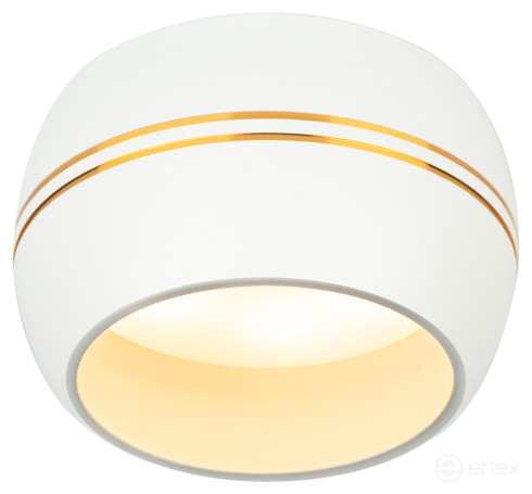Светильник накладной ЭРА OL13 GX53 WH/GD под лампу GX53 белый/золото