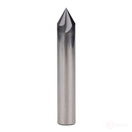 Milling cutter NORGAU Industrial carbide 60°, 12 mm, Z4, VHM/AlCrSiN